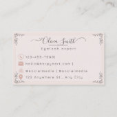 Eyelash-visitekaartje Visitekaartje (Achterkant)