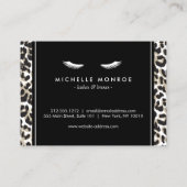 Eyelashes avec carte de suivi Empreinte de léopard (Dos)