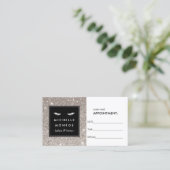 Eyelashes avec Parties scintillant Argent Carte de (Debout devant)