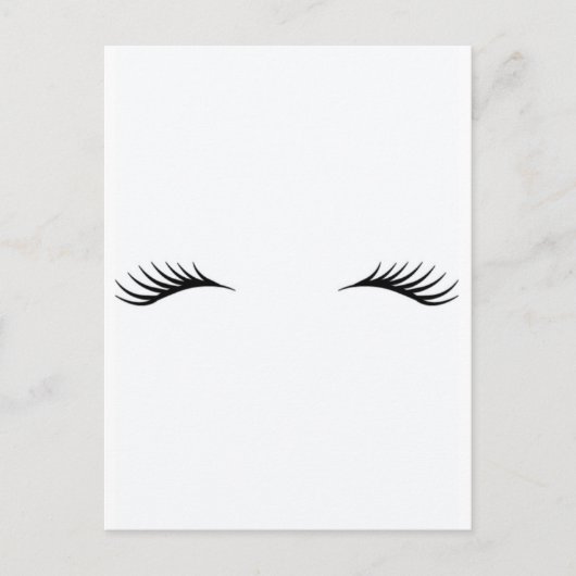 Eyelashes Briefkaart (Voorkant)