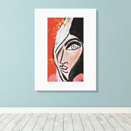 Eyelashes Canvas Afdruk (Insitu (Houten vloer))