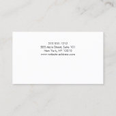 Eyelashes d'or avec Stripes Carte de fidélité (Dos)