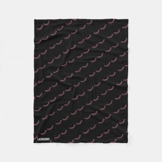 Eyelashes Fleece Blanket (Voorkant)