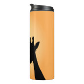 Eyelashes Giraffe - Aangepaste tekst Thermosbeker (Geroteerd rechts)