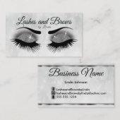 Eyelashes - Glitter van de Smokey Visitekaartje (Voorkant / Achterkant)