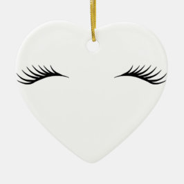 Eyelashes Keramisch Ornament