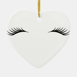 Eyelashes Keramisch Ornament