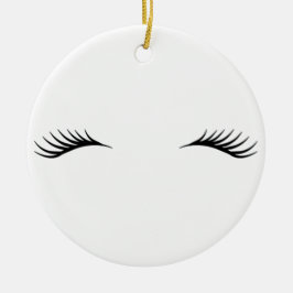 Eyelashes Keramisch Ornament
