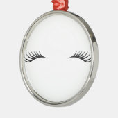 Eyelashes Metalen Ornament (Links)