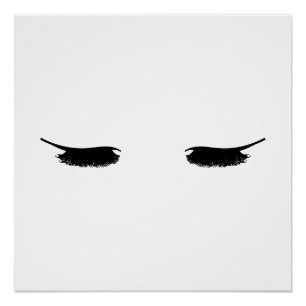 Eyelashes Modern Chic Poster Perfect Poster