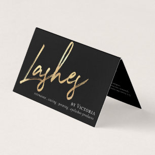 Eyelashes nazorg Loyalty Gold Foil in één keer Visitekaartjes