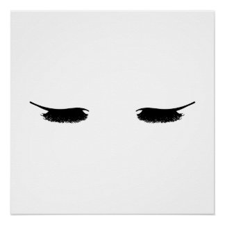Eyelashes Poster Moderne Chic