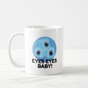Eyes Baby Funny Ice Eyeballs Pun Koffiemok