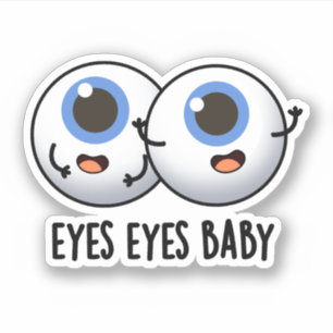Eyes Baby Funny Ice Eyeballs Pun Sticker