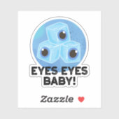 Eyes Baby Funny Ice Eyeballs Pun Sticker (Vel)