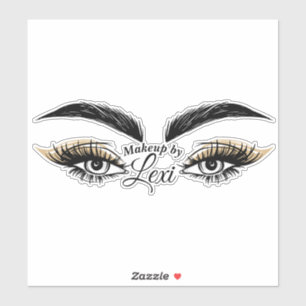  Eyes Beauty Salon Makeup Eyelashes Lashes Sticker