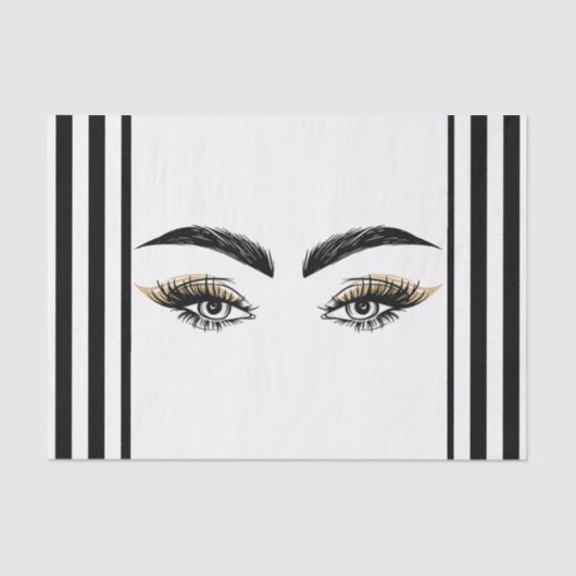 Eyes Beauty Salon Makeup Eyelashes Lashes Tissuepapier (Voorkant)