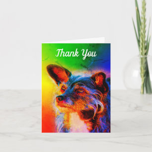 Eyes Dog Art Animal Hartelijk dank Bedankkaart