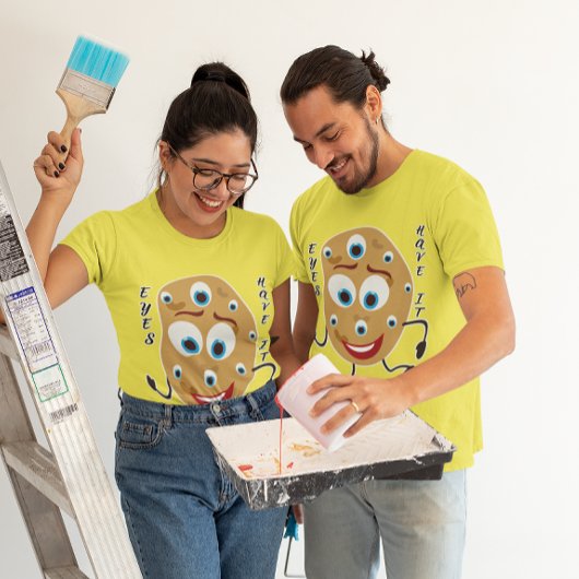 Eyes have it Funny Kawaii Potato Unisex T-Shirt