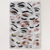 Eyes Lashes Wink Eyes make keup kunstenaar Legpuzzel (Verticaal)