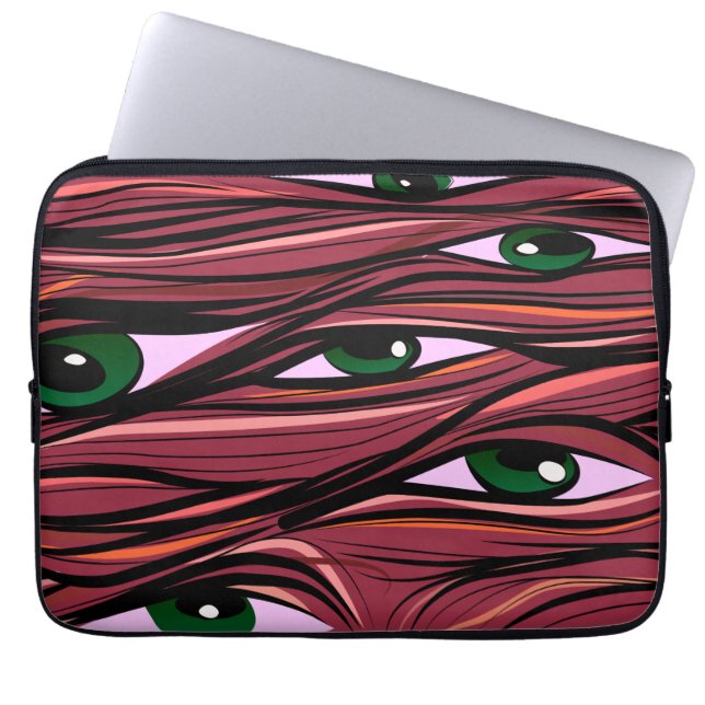 Eyes Monster Laptop Sleeve (Voorkant)