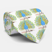 Eyes of India Peacock by Wendy C. Allen Stropdas (Opgerold)