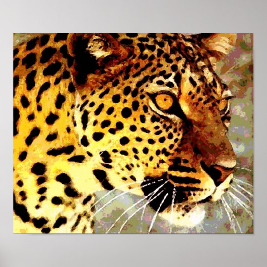 Eyes of Leopard Poster Print (Devant)