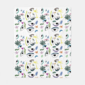 Eyes Planten Art Fleece Deken (Voorkant)