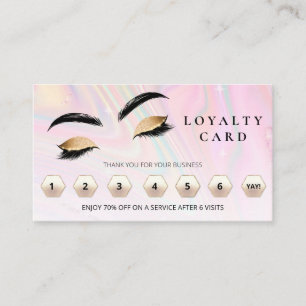 *~* Eyes QR Lashes Brows Bedankt voor LOGO Klantenkaartje