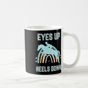 Eyes Up Heels Down - Leuk paardrijden Koffiemok
