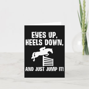 Eyes Up Heels Down - Westerne ruiter Paardrijden Kaart
