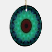 Eyesore Blauwgroen Evil Eye Keramisch Ornament (Rechts)