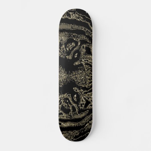 Eyes's tijger 3 - Fine Art Skateboard (Voorkant)
