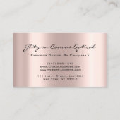 Eyewear Optometrist Eyeglasses Roos Gold Visitekaartje (Achterkant)