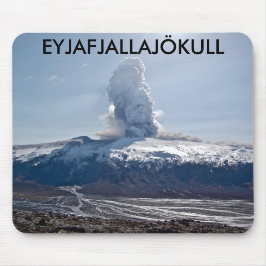 Eyjafjallajokull mousepad muismat (Voorkant)