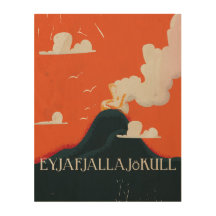 Eyjafjallajökull Vulkaan Reisposter