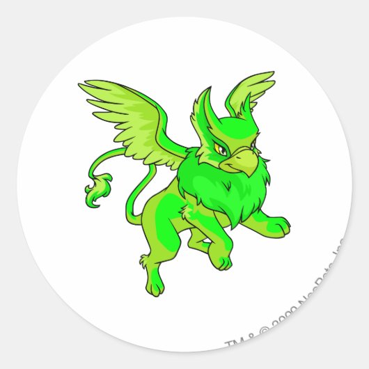 Eyrie Ggloing Ronde Sticker (Voorkant)