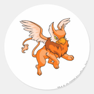 Eyrie Sinaasappel Ronde Sticker