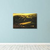 Eyvind Earle - Santa Cruz Mountains Canvas Afdruk (Insitu (Houten vloer))