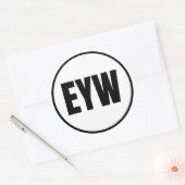 EYW - Sticker rond Clé West Classic (Enveloppe)