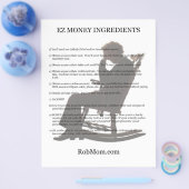 EZ Money Ingredients Flyer (Enkel)