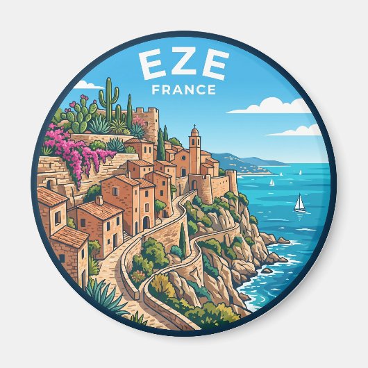 Èze Frankrijk Magneet (Voorkant)