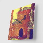 Eze, keuken klok in Provence (Hoek)