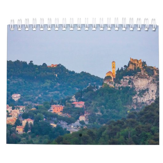 Eze Middeleeuws dorp, Franse Rivièra kalender (Achterkant)