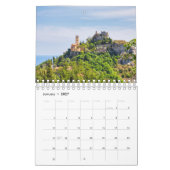 Eze Middeleeuws dorp, Franse Rivièra kalender (Jan 2027)