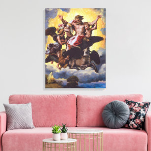 Ezechiëls visioen Rafaël Canvas Afdruk