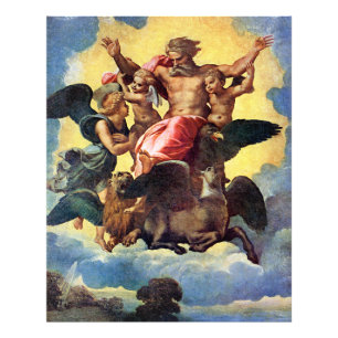 Ezechiëls visioen, schilderij van Rafaël, Foto Afdruk