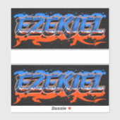 Ezekiel Vorname Name Graffiti Aufkleber Sticker (Vel)