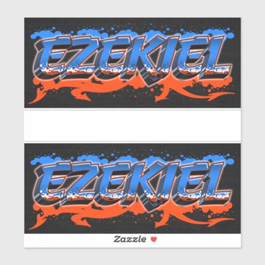Ezekiel Vorname Name Graffiti Aufkleber Sticker (Vel)