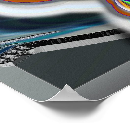 Ezekiel's Wheel UFO or Magic Mushroom poster (Coin)